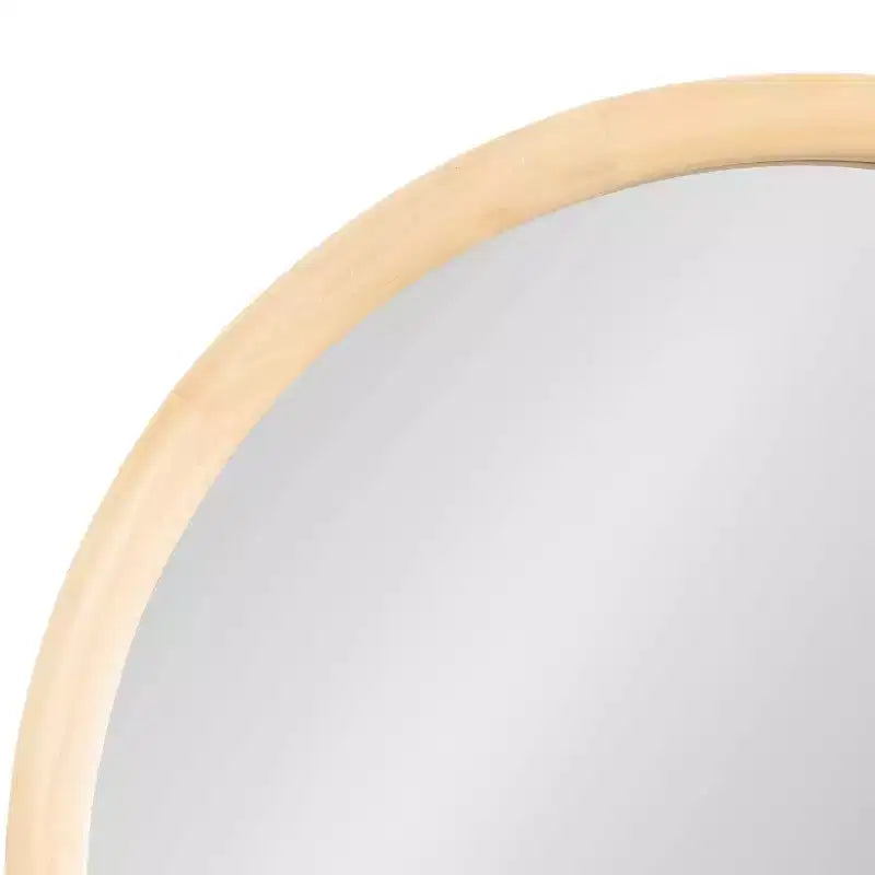 Specchio a Parete ad Arco con Cornice in Legno, 50,8 cm x 91,4 cm, Finitura Naturale