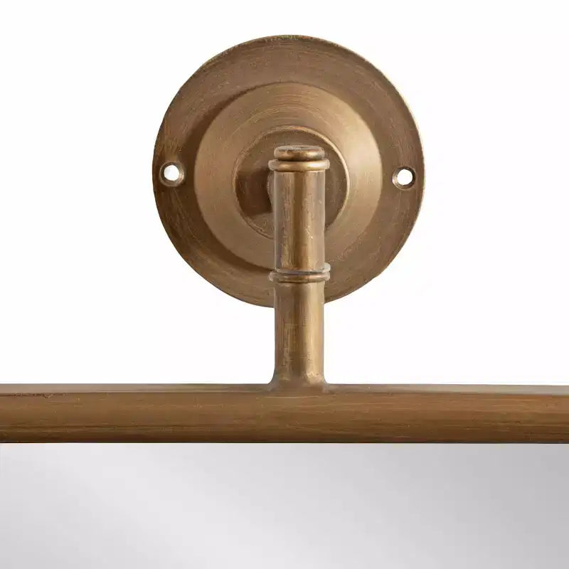 Specchio da parete Octagon Pivot con cornice in ferro, oro