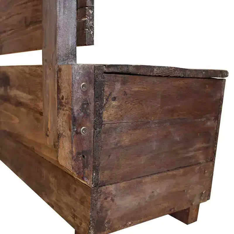 Panca in legno massello di mogano, 86 x 40 x 60 cm
