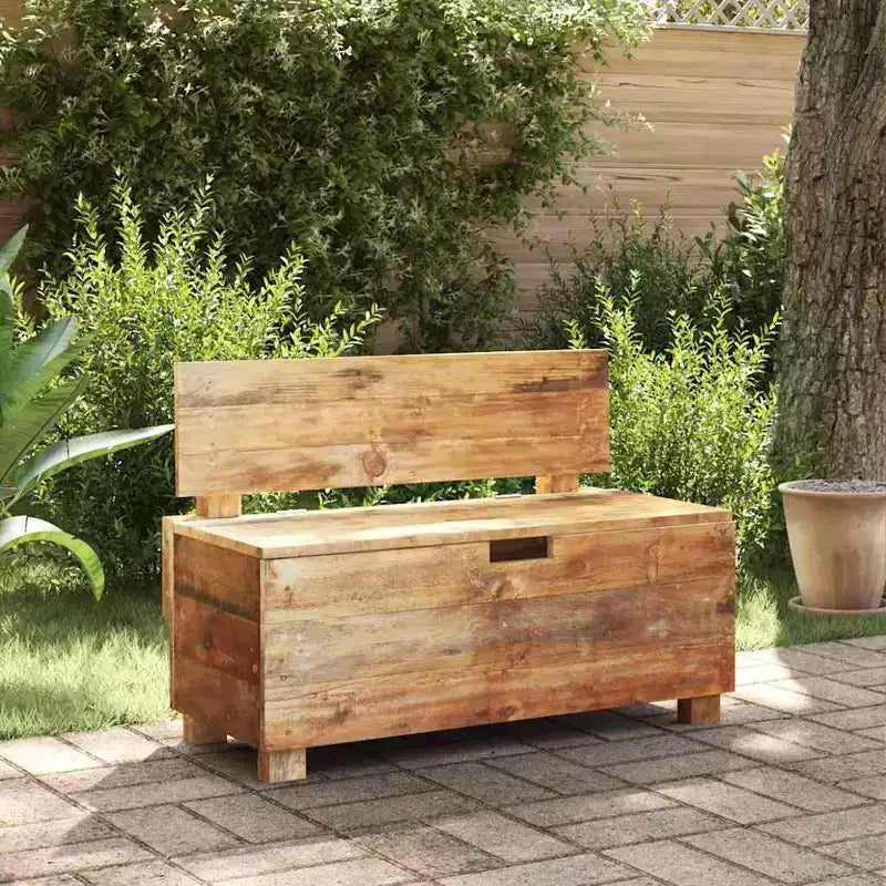 Panca in legno massello di mogano, 86 x 40 x 60 cm