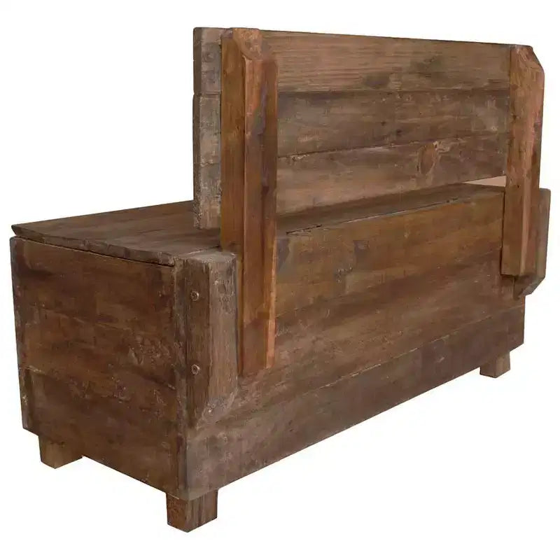 Panca in legno massello di mogano, 86 x 40 x 60 cm
