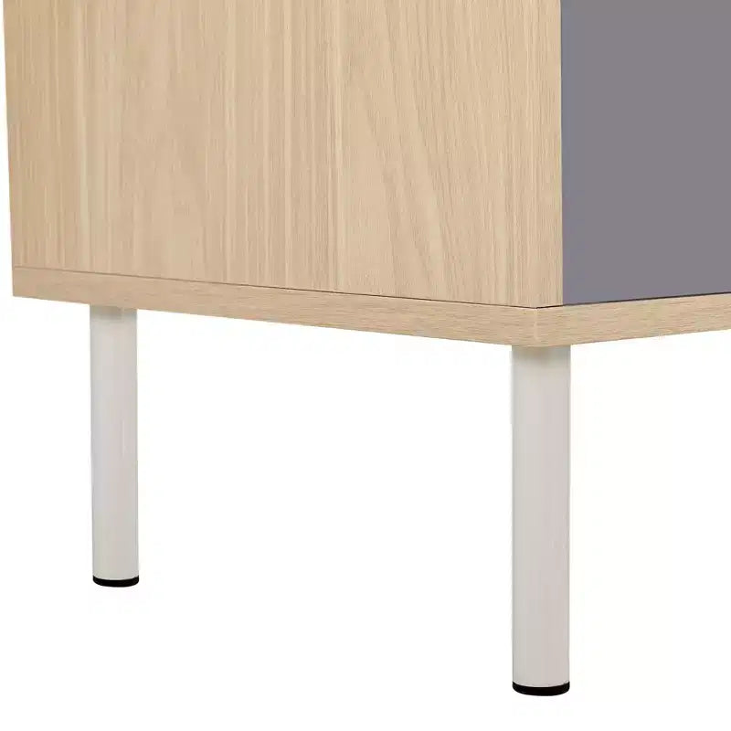 Libreria alta 113 cm con scomparti per gatti e ripiani aperti