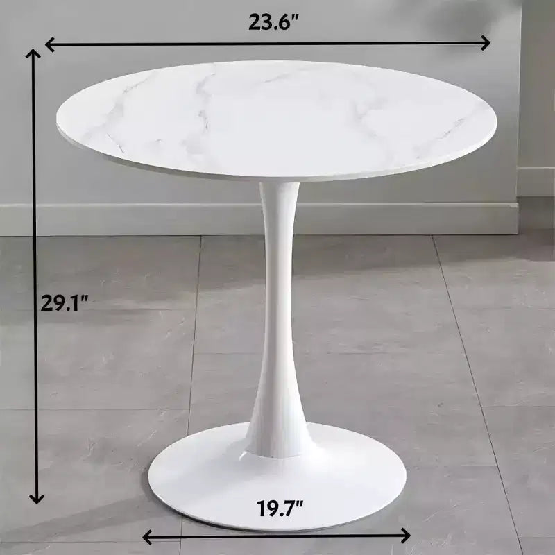 Vatros Tavolo da Pranzo Moderno Tavolo Bistrò Rotondo per 2 Persone