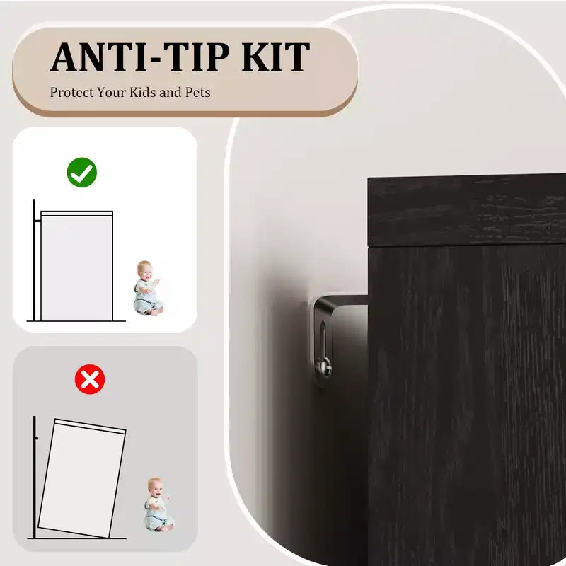 Credenza a Buffet con Ante in Vetro e Ripiani Contenitori