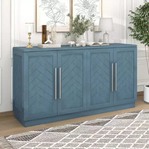 Credenza a 4 ante con ripiani regolabili