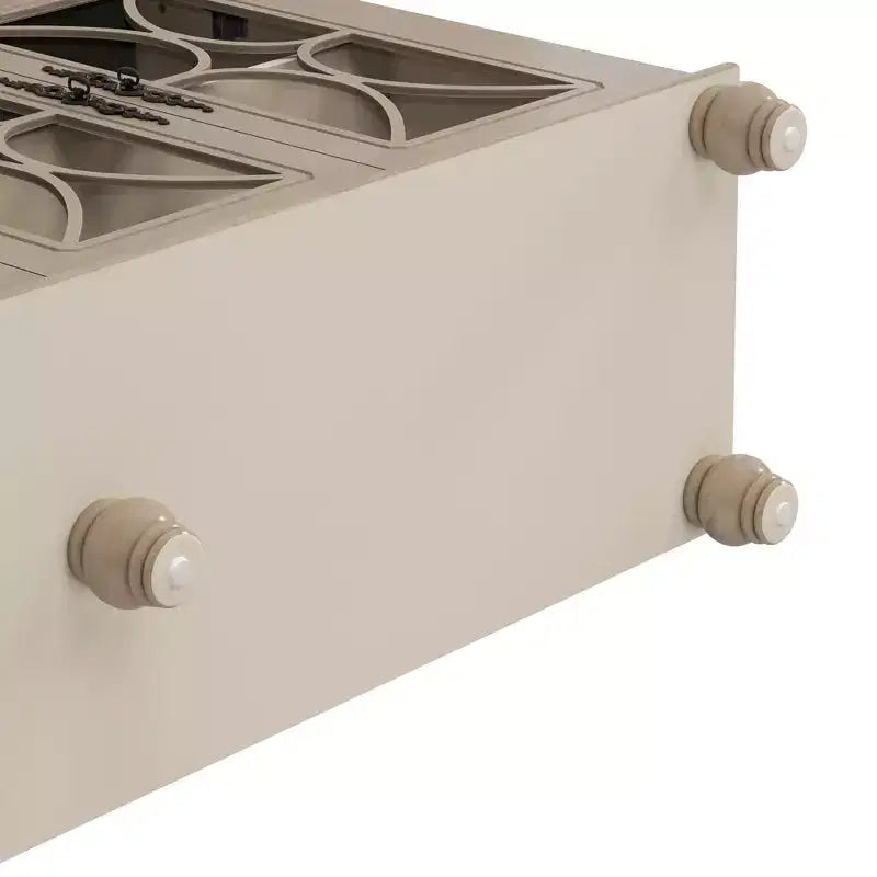 Credenza a 4 ante con ante in vetro temperato