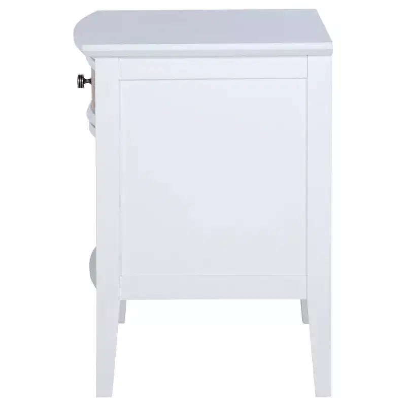 Comodino a 1 cassetto bianco