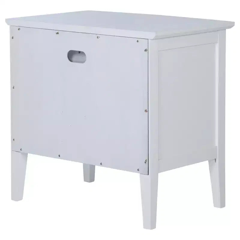 Comodino a 1 cassetto bianco