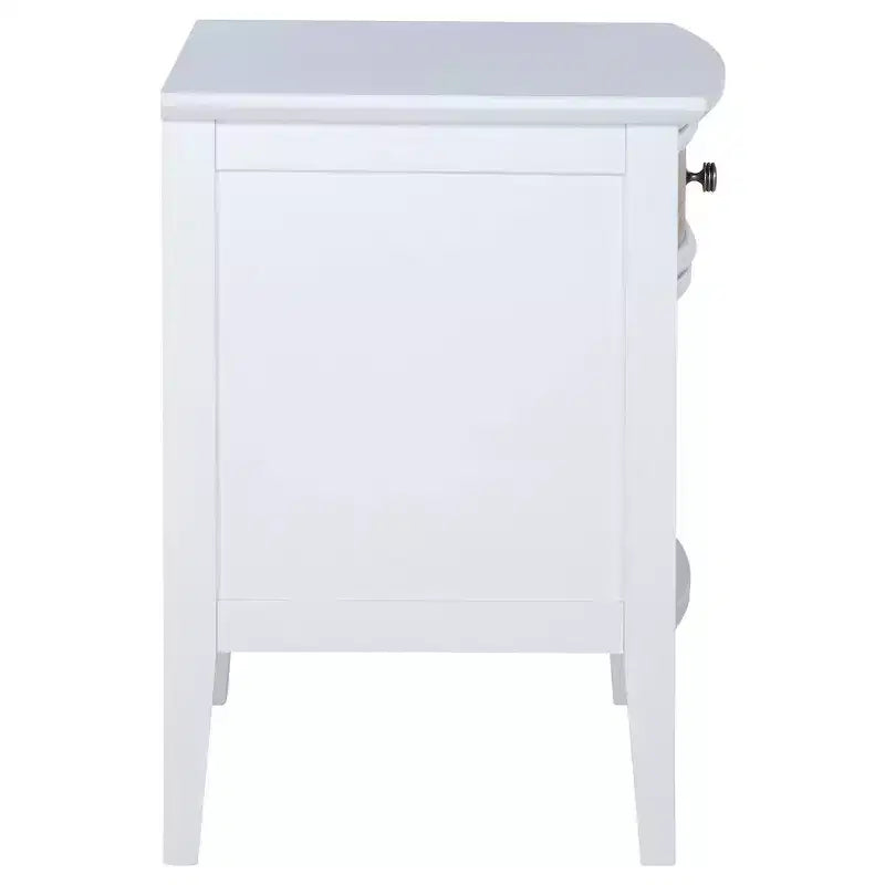 Comodino a 1 cassetto bianco
