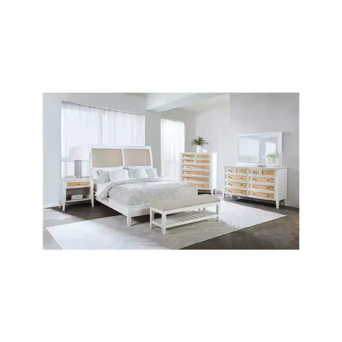 Comodino a 1 cassetto bianco