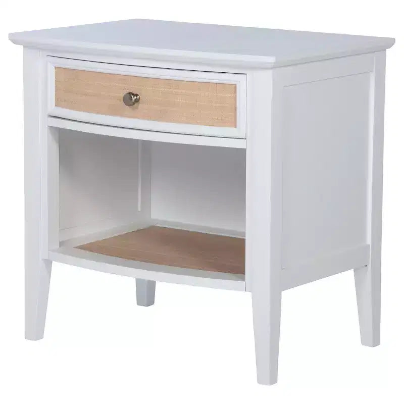 Comodino a 1 cassetto bianco