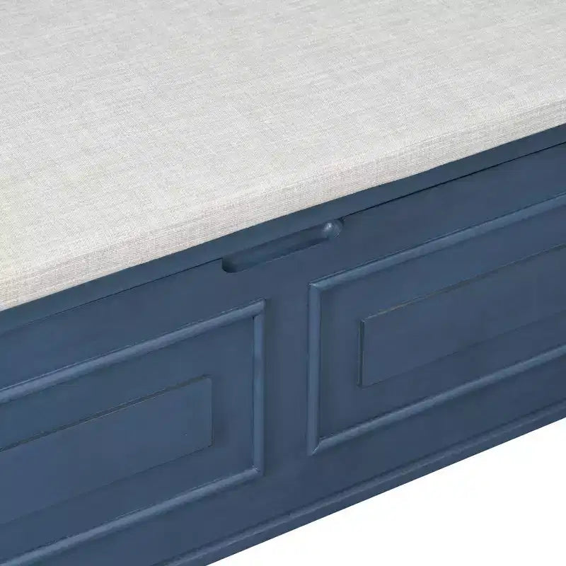 Panca contenitore da ingresso con cuscino rimovibile