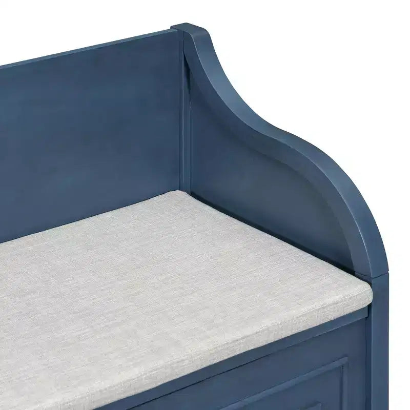 Panca contenitore da ingresso con cuscino rimovibile