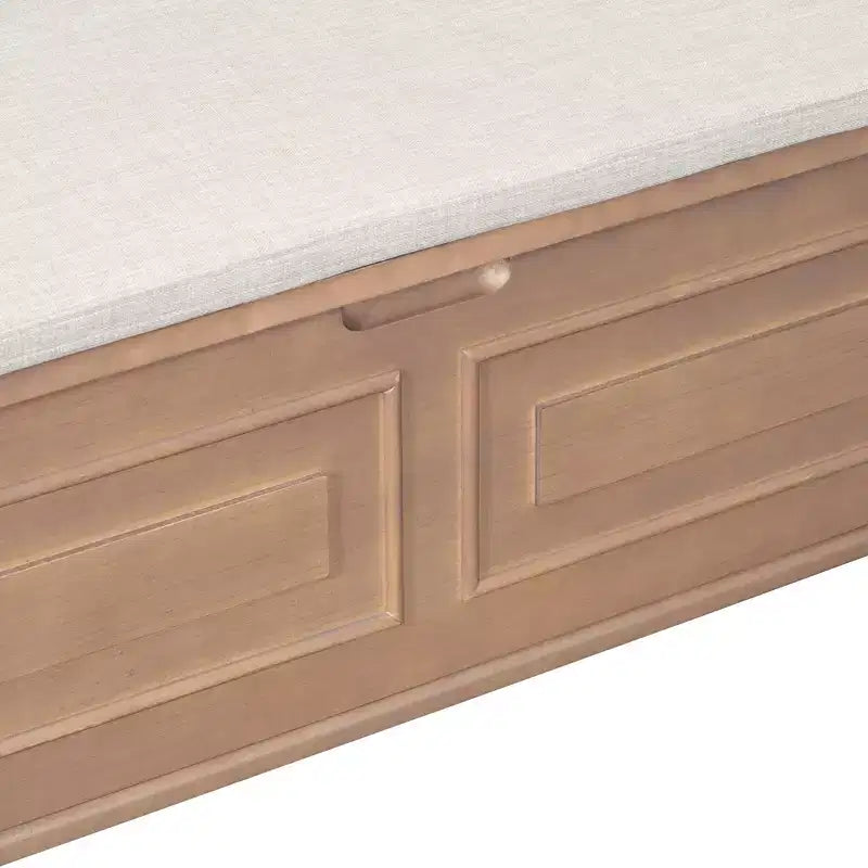 Panca contenitore da ingresso con cuscino rimovibile