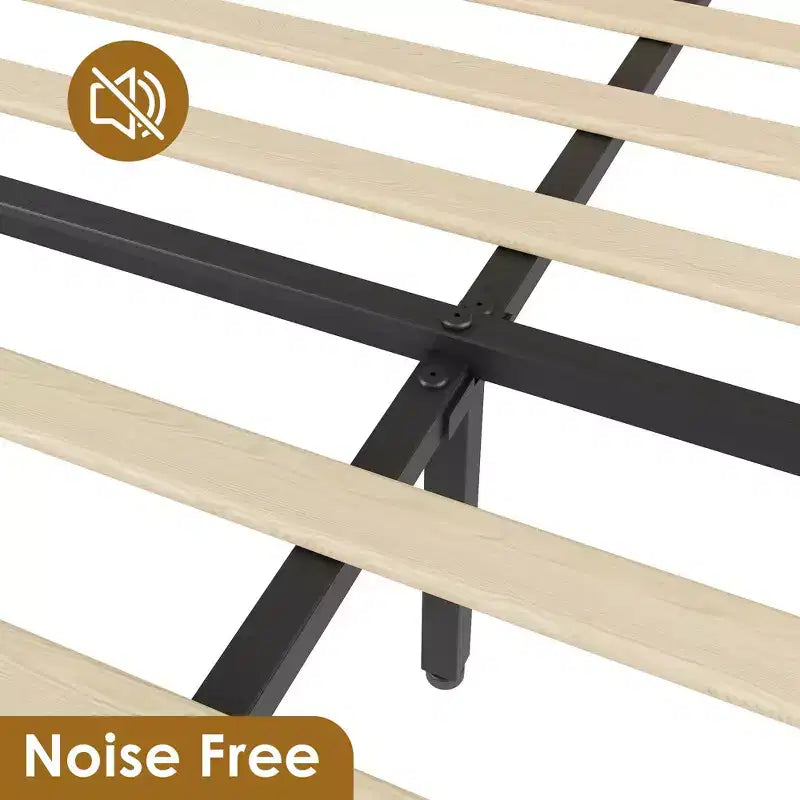 Struttura letto in rattan con 2 cassetti, letto a piattaforma in legno con testiera in rattan, non richiede rete, rovere naturale