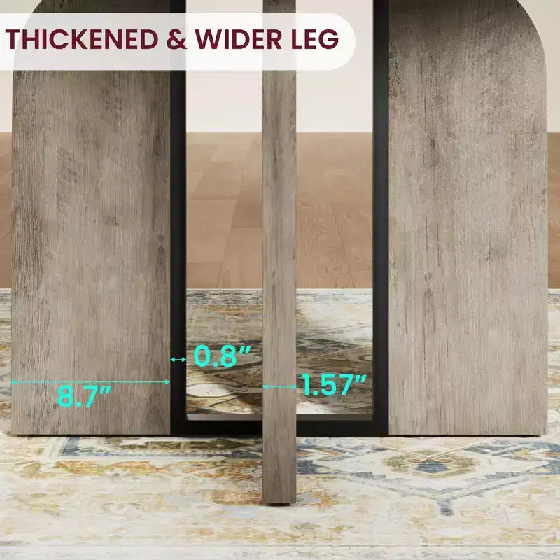 Tavolo da pranzo rotondo allungabile 120-160 cm, 4-8 posti, piano in legno con struttura in metallo