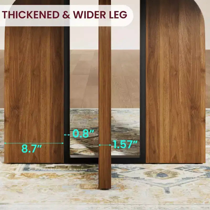Tavolo da pranzo rotondo allungabile 120-160 cm, 4-8 posti, piano in legno con struttura in metallo