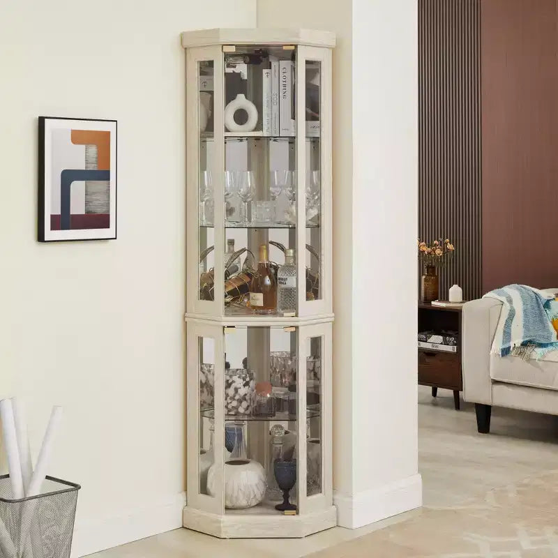 Mobiletto da bagno con ante e cassetti, in MDF impiallacciato legno, resistente all'umidità