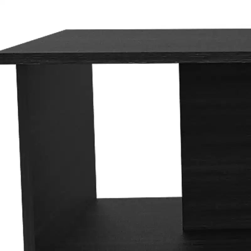 Tavolino da caffè in composito di legno nero da 35"