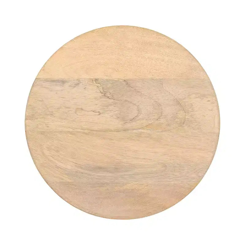 Tavolino rotondo in legno, naturale, 12x12x22