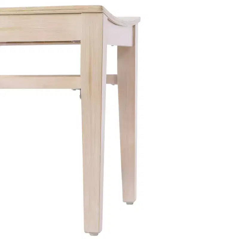 Sedia da pranzo con schienale curvo e struttura in legno massello