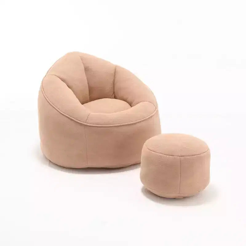 Poltrona Sacco con Pouf e Poggiapiedi