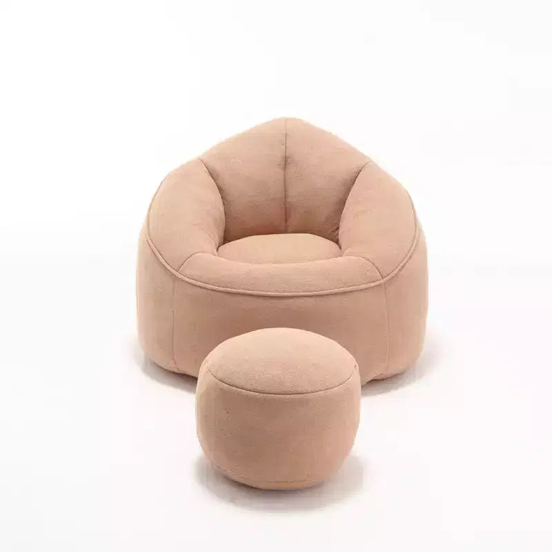Poltrona Sacco con Pouf e Poggiapiedi