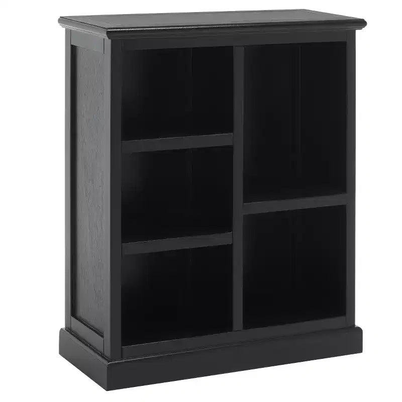 Libreria in Legno a 5 Ripiani con Schienale Chiuso