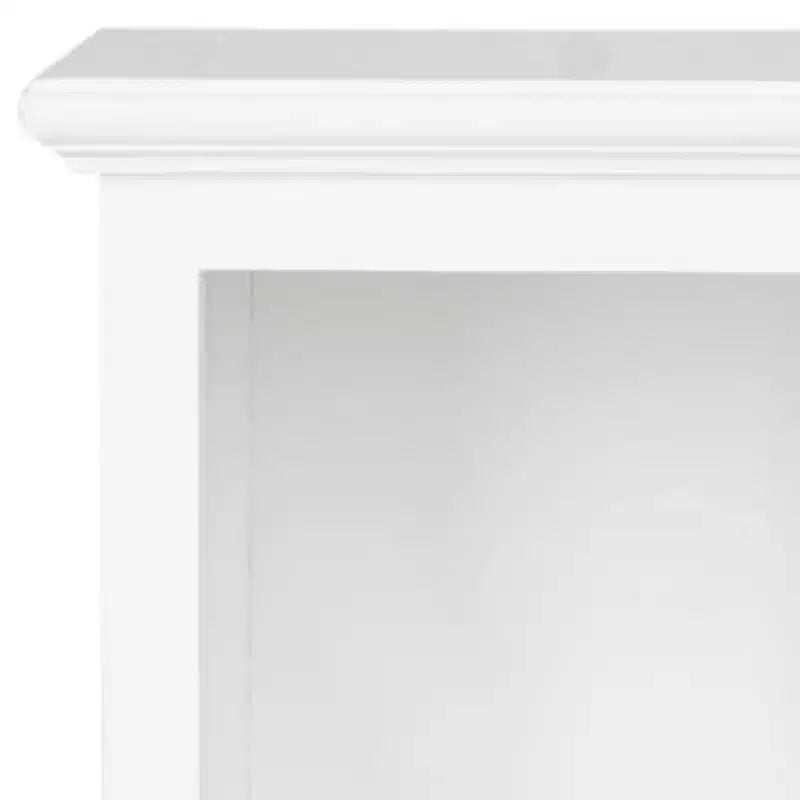 Libreria in Legno a 5 Ripiani con Schienale Chiuso