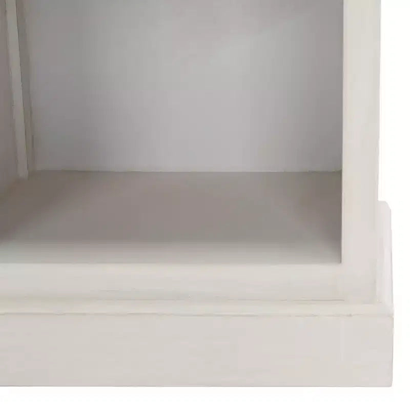 Libreria in Legno a 5 Ripiani con Schienale Chiuso