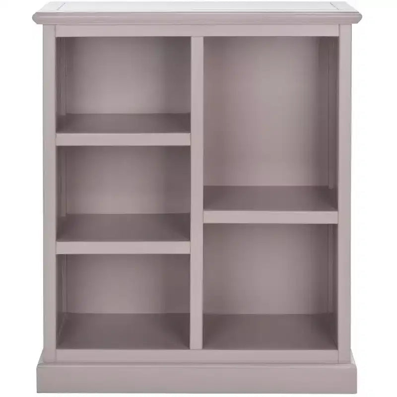 Libreria in Legno a 5 Ripiani con Schienale Chiuso