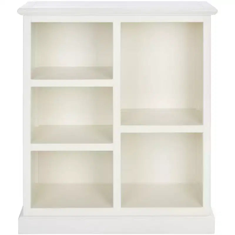 Libreria in Legno a 5 Ripiani con Schienale Chiuso