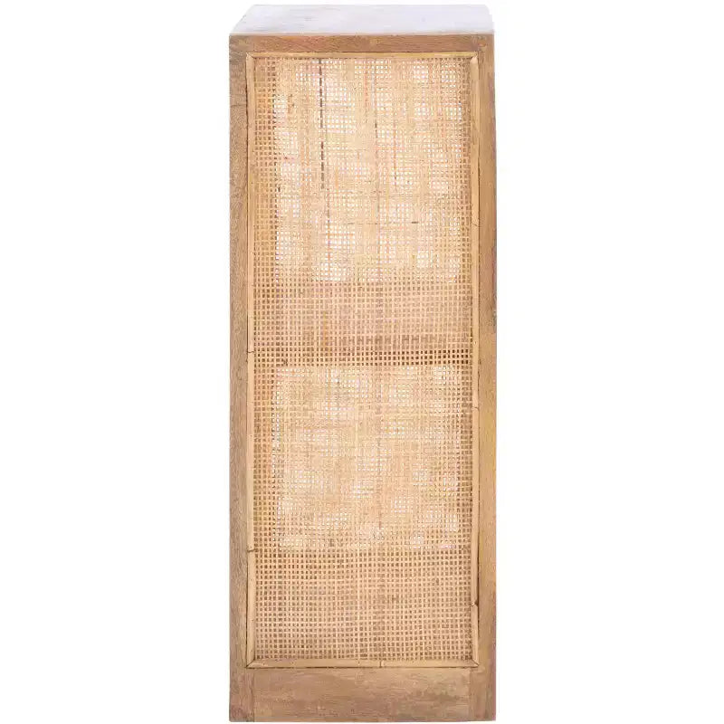 Libreria Etagere a 2 Ripiani in Legno di Mango – Naturale e Marrone Dorato