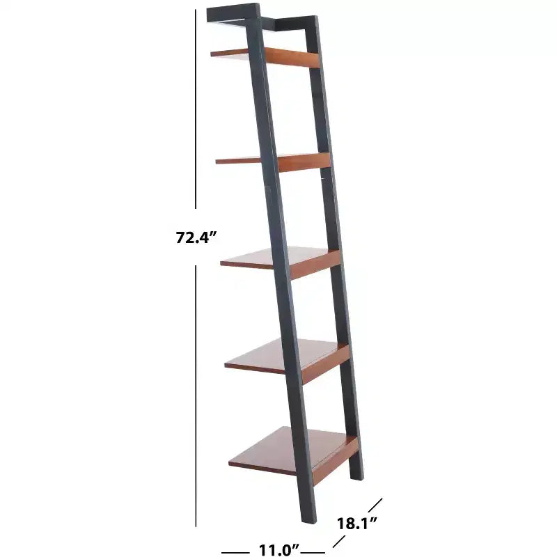 Libreria a Scala Inclinata a 5 Ripiani