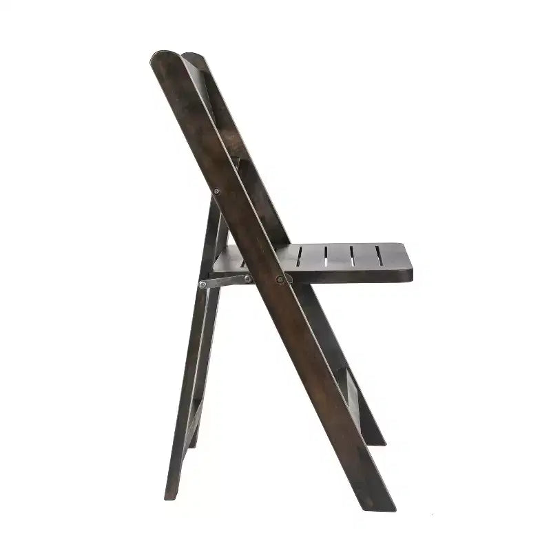 Set di 2 sedie da pranzo Merrick Lane in legno massello con design pieghevole e finitura elegante