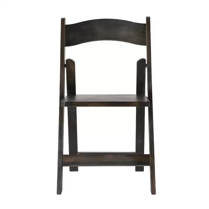 Set di 2 sedie da pranzo Merrick Lane in legno massello con design pieghevole e finitura elegante