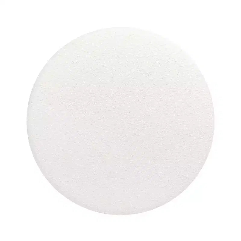 Jennifer Taylor Home Bali Pouf Rotondo Rivestito in Tessuto con Base in Legno Naturale