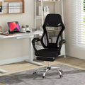 Sedia da ufficio ergonomica in rete con poggiapiedi, sedile regolabile in altezza e schienale reclinabile