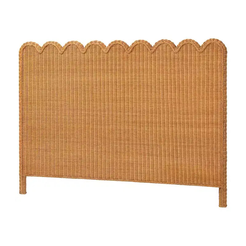 Testata del letto indipendente in rattan smerlato